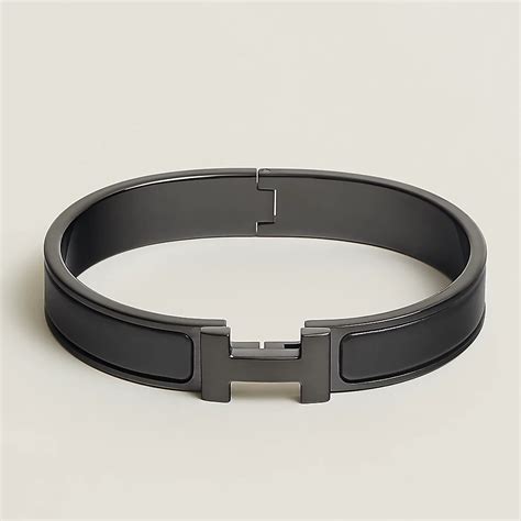 bracelet hermes noir mat|hermes leather bracelets.